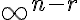 {\infty ^{n - r}}