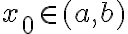 x_0\in (a,b)