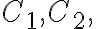  C_{1},C_{2}, 
