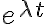  e^{\lambda t} 