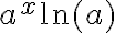  a^x \ln(a) 