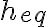  h_{eq} 