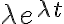  \lambda e^{\lambda t} 