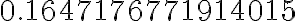  0.1647176771914015 