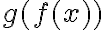 g(f(x))