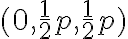 ( 0,\frac{1}{2}p, \frac{1}{2}p )
