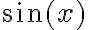  \sin(x) 
