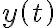 y\left(t\right) 