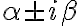 \alpha\pm i\beta \alpha\pm i\beta