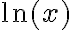  \ln(x) 