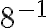  8^{-1} 