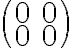 \begin{pmatrix} 0& 0 \\ 0& 0 \end{pmatrix}