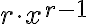 r \cdot x^{r-1} 