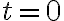  t = 0 